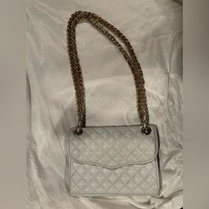 Small white leather Rebecca Minkoff purse